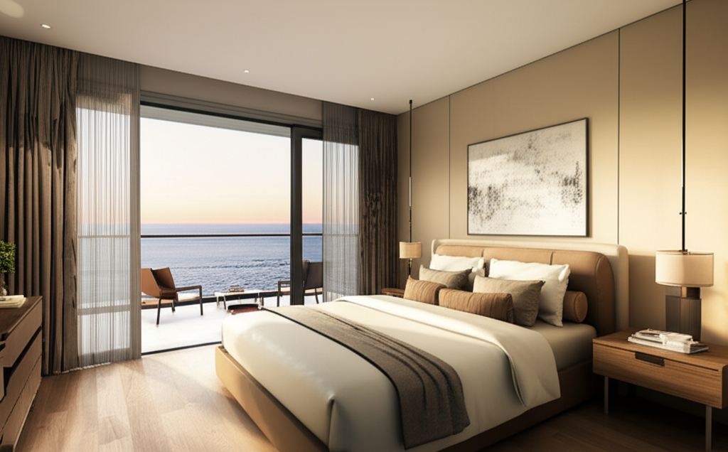 Master Bedroom with Balcony